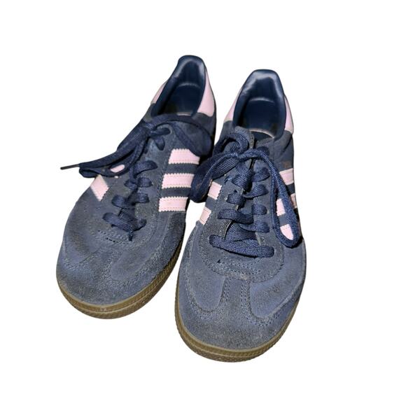 Adidas Unisex girls Kids' Navy Pink Campus 00S 3 Stripes Lace Up Sneakers Size 1 - Picture 6 of 12